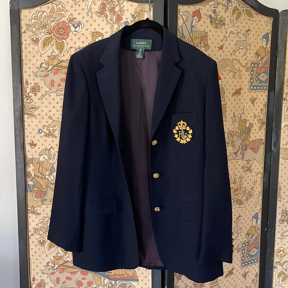 Ralph Lauren crest blazer, similar to the current Nikolas Merino wool jacket!